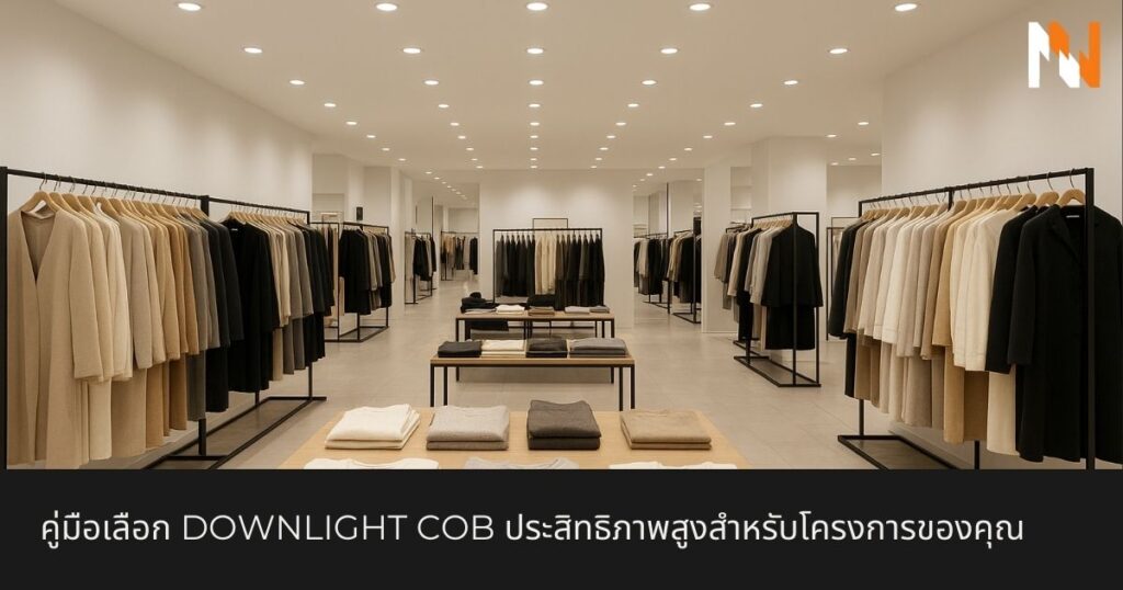คู่มือเลือก Downlight COB ประสิทธิภาพสูงสำหรับโครงการของคุณ